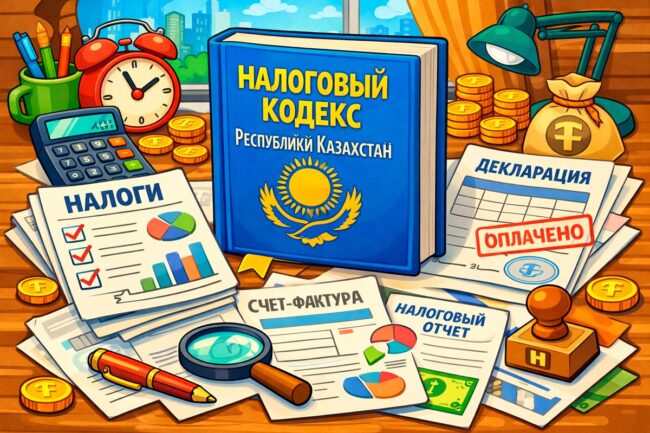 Налоговые-документы-на-деревянном-столе2 ЭСФ в Алматы